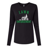 Lawn Enforcement Lawn Aficionado Lawn Care Lover Lawn Pride Lawncare Yardwork Womens Cotton Relaxed Long Sleeve T-Shirt