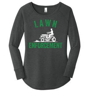 Lawn Enforcement Lawn Aficionado Lawn Care Lover Lawn Pride Lawncare Yardwork Women's Perfect Tri Tunic Long Sleeve Shirt