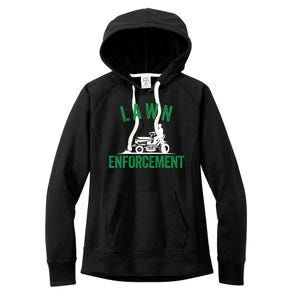 Lawn Enforcement Lawn Aficionado Lawn Care Lover Lawn Pride Lawncare Yardwork Women's Fleece Hoodie