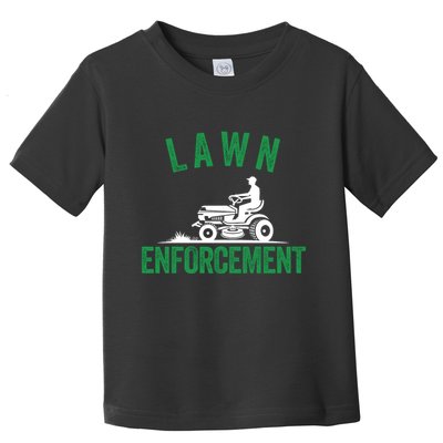 Lawn Enforcement Lawn Aficionado Lawn Care Lover Lawn Pride Lawncare Yardwork Toddler T-Shirt