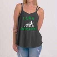 Lawn Enforcement Lawn Aficionado Lawn Care Lover Lawn Pride Lawncare Yardwork Women's Strappy Tank