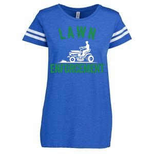 Lawn Enforcement Lawn Aficionado Lawn Care Lover Lawn Pride Lawncare Yardwork Enza Ladies Jersey Football T-Shirt