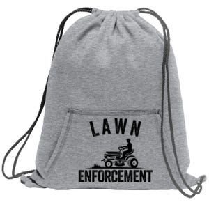 Lawn Enforcement Lawn Aficionado Yardwork Lawn Care Lover Lawn Pride Lawncare Sweatshirt Cinch Pack Bag