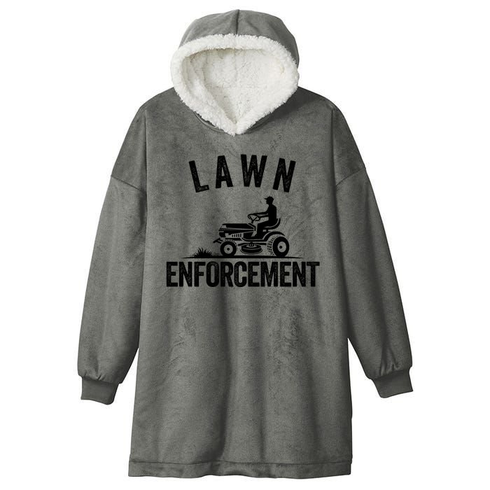 Lawn Enforcement Lawn Aficionado Yardwork Lawn Care Lover Lawn Pride Lawncare Hooded Wearable Blanket