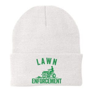 Lawn Enforcement Lawn Aficionado Lawncare Yardwork Lawn Care Lover Lawn Pride Knit Cap Winter Beanie