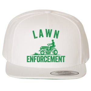 Lawn Enforcement Lawn Aficionado Lawncare Yardwork Lawn Care Lover Lawn Pride Wool Snapback Cap