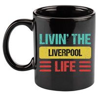 Liverpool England 11oz C Handle Ceramic Mug