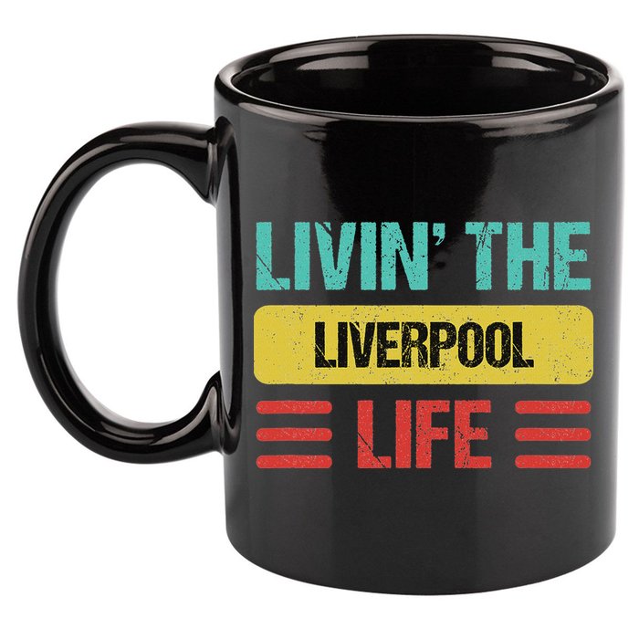 Liverpool England 11oz C Handle Ceramic Mug
