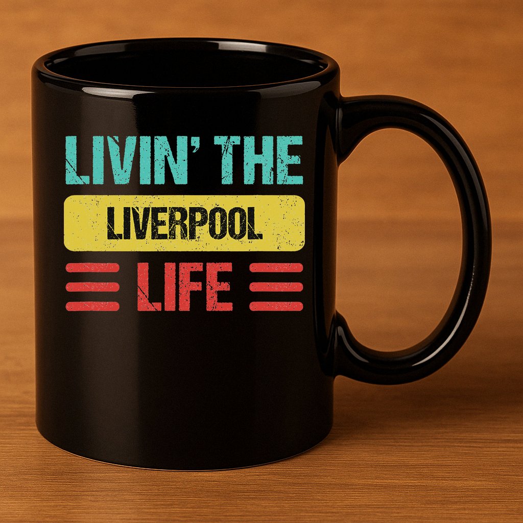Liverpool England 11oz C Handle Ceramic Mug