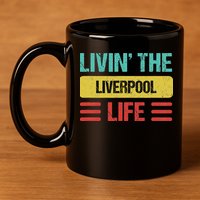 Liverpool England 11oz C Handle Ceramic Mug