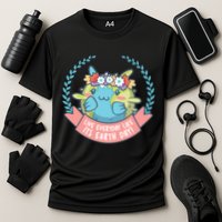 Live Everyday Like It's Earth Day Cute Cooling Performance Crew T-Shirt