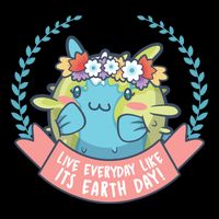 Live Everyday Like It's Earth Day Cute Cooling Performance Crew T-Shirt