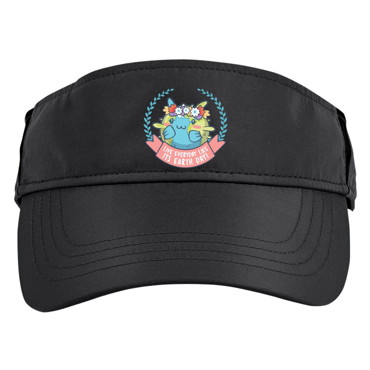 Live Everyday Like It's Earth Day Cute Adult Drive Performance Visor