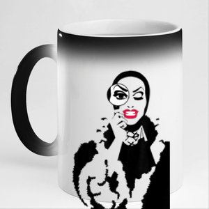 Little Edie Monsoon Drag Queen Race 11oz Black Color Changing Mug