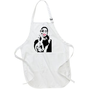 Little Edie Monsoon Drag Queen Race Full-Length Apron With Pockets