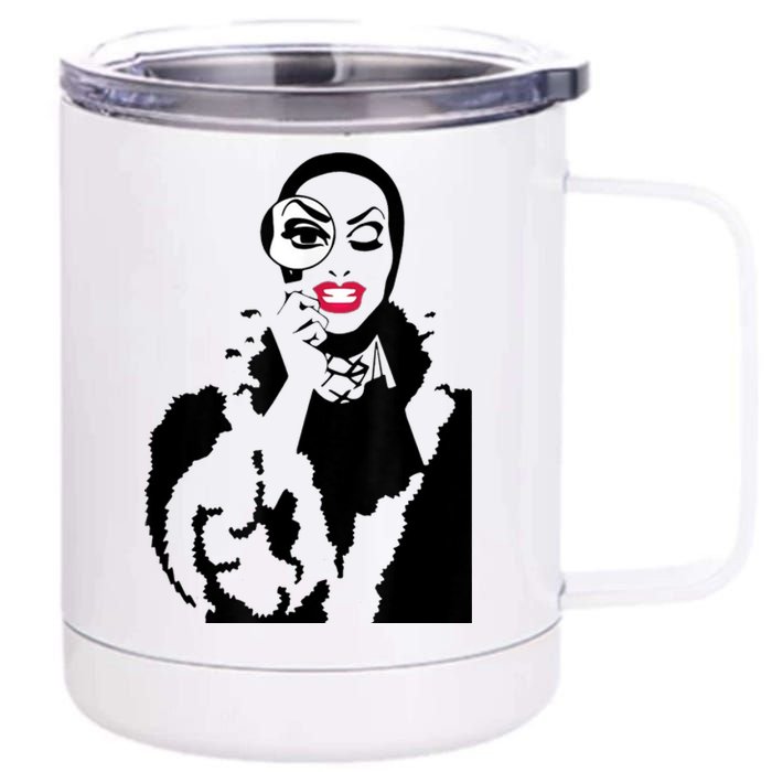 Little Edie Monsoon Drag Queen Race 12 oz Stainless Steel Tumbler Cup