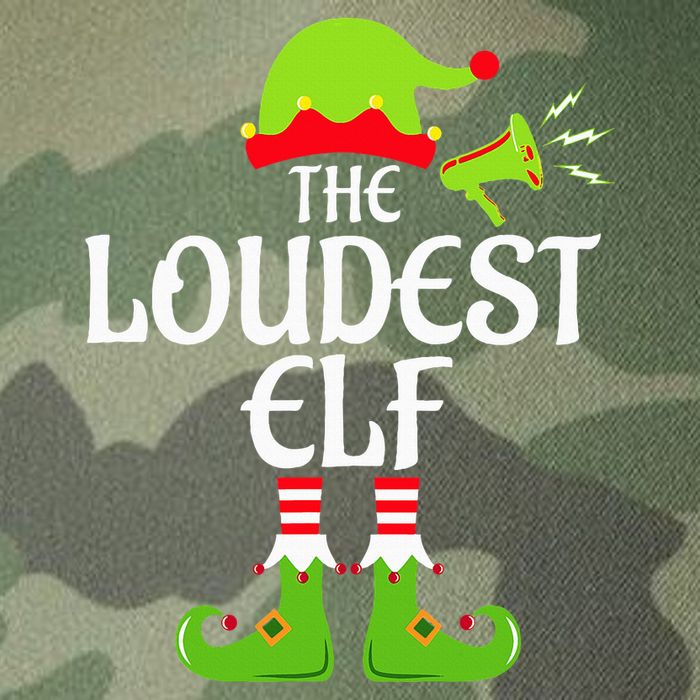 Loudest Elf Matching Family Group Christmas Party Xmas Funny Legacy Tie Dye Trucker Hat