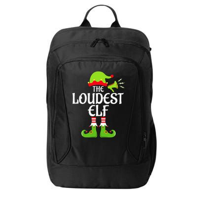 Loudest Elf Matching Family Group Christmas Party Xmas Funny City Backpack