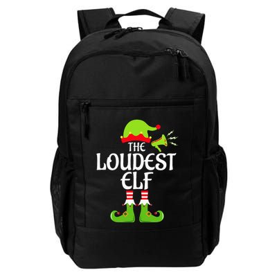 Loudest Elf Matching Family Group Christmas Party Xmas Funny Backpack
