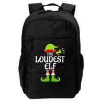 Loudest Elf Matching Family Group Christmas Party Xmas Funny Backpack