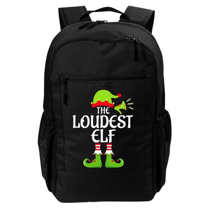 Loudest Elf Matching Family Group Christmas Party Xmas Funny Backpack