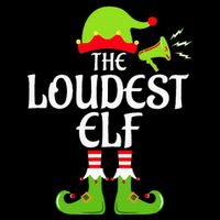 Loudest Elf Matching Family Group Christmas Party Xmas Funny Backpack