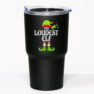 Loudest Elf Matching Family Group Christmas Party Xmas Funny Tumbler