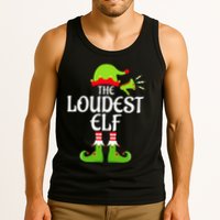 Loudest Elf Matching Family Group Christmas Party Xmas Funny Tank Top