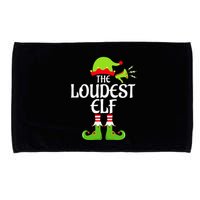 Loudest Elf Matching Family Group Christmas Party Xmas Funny Microfiber Hand Towel