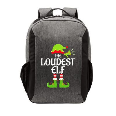 Loudest Elf Matching Family Group Christmas Party Xmas Funny Vector Backpack