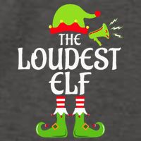 Loudest Elf Matching Family Group Christmas Party Xmas Funny Vector Backpack