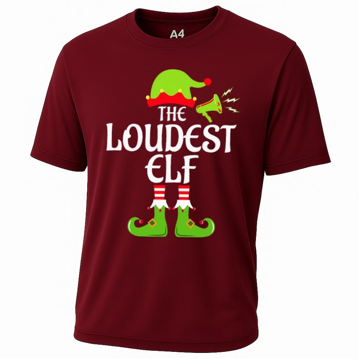 Loudest Elf Matching Family Group Christmas Party Xmas Funny Performance Shirt