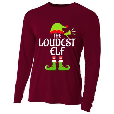 Loudest Elf Matching Family Group Christmas Party Xmas Funny Cooling Performance Long Sleeve Crew