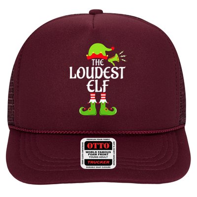 Loudest Elf Matching Family Group Christmas Party Xmas Funny Trucker Hat