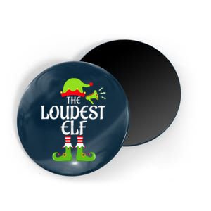 Loudest Elf Matching Family Group Christmas Party Xmas Funny Magnet