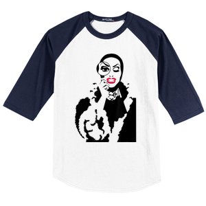 Little Edie Monsoon Drag Queen Race Graphic Baseball Sleeve Shirt