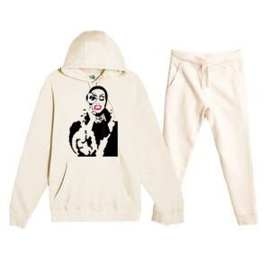 Little Edie Monsoon Drag Queen Race Graphic Premium Hooded Sweatsuit Set