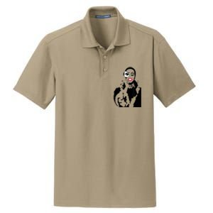 Little Edie Monsoon Drag Queen Race Graphic Dry Zone Grid Polo