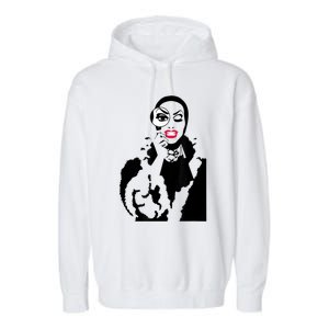 Little Edie Monsoon Drag Queen Race Graphic Garment-Dyed Fleece Hoodie