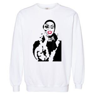 Little Edie Monsoon Drag Queen Race Graphic Garment-Dyed Sweatshirt