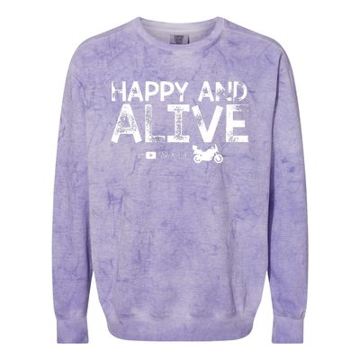 Limited Edition Motorcycle Adventure Colorblast Crewneck Sweatshirt