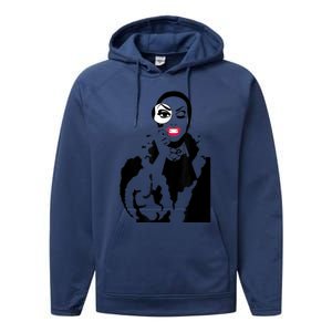 Little Edie Monsoon Drag Queen Race Performance Fleece Hoodie