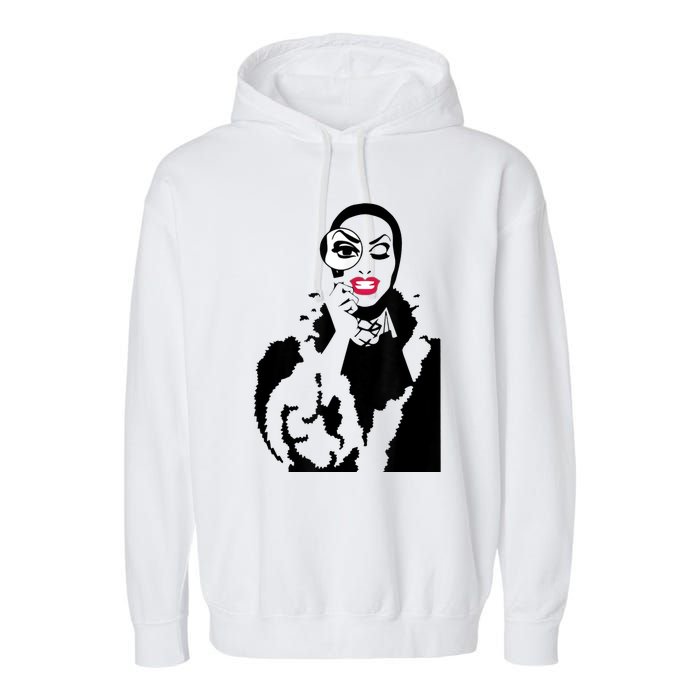 Little Edie Monsoon Drag Queen Race Garment-Dyed Fleece Hoodie