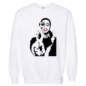 Little Edie Monsoon Drag Queen Race Garment-Dyed Sweatshirt