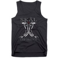 Leif Erikson Mead Horns SkåL Viking For Norseman Tank Top