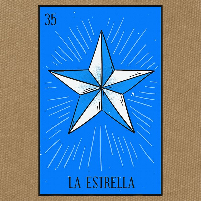 La Estrella Mexican Lottery Culture Cotton Canvas Backpack