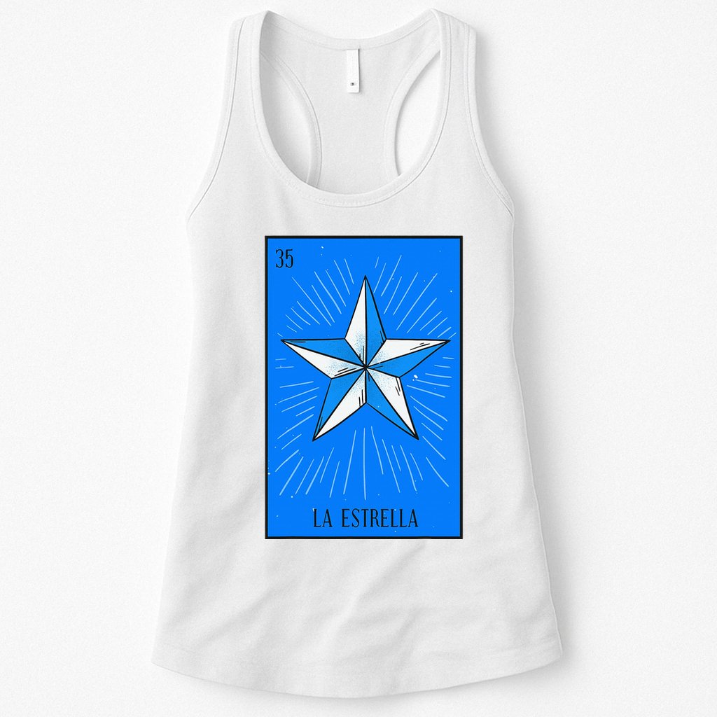 La Estrella Mexican Lottery Culture Womens Tank Top