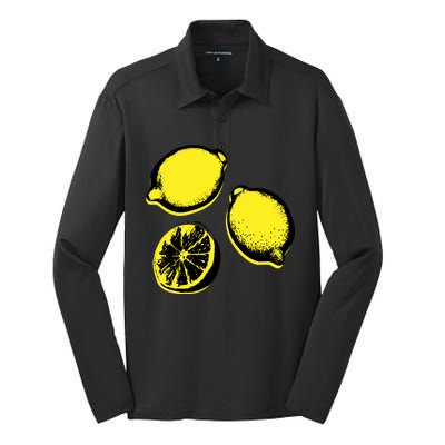 Lemon Silk Touch Performance Long Sleeve Polo