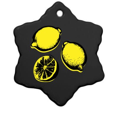 Lemon Ceramic Star Ornament