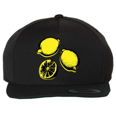 Lemon Wool Snapback Cap